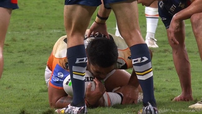 Papali'i was in a lot of trouble. Photo: Fox Sports