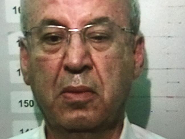 DAILY TELEGRAPH EXCLUSIVE. THE AUSTRALIAN OUT. NEWS.COM.AU OUT. The Police mug shot of disgraced NSW Labor politician Eddie Obeid. NOT TO BE USED WITHOUT PICTURE DESK PERMISSION 0292883511