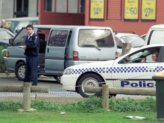 The murder scene at Cross Keys Reserve, described by Rowland Legg as one of the worst he’d witnessed in more than 30 years in the job