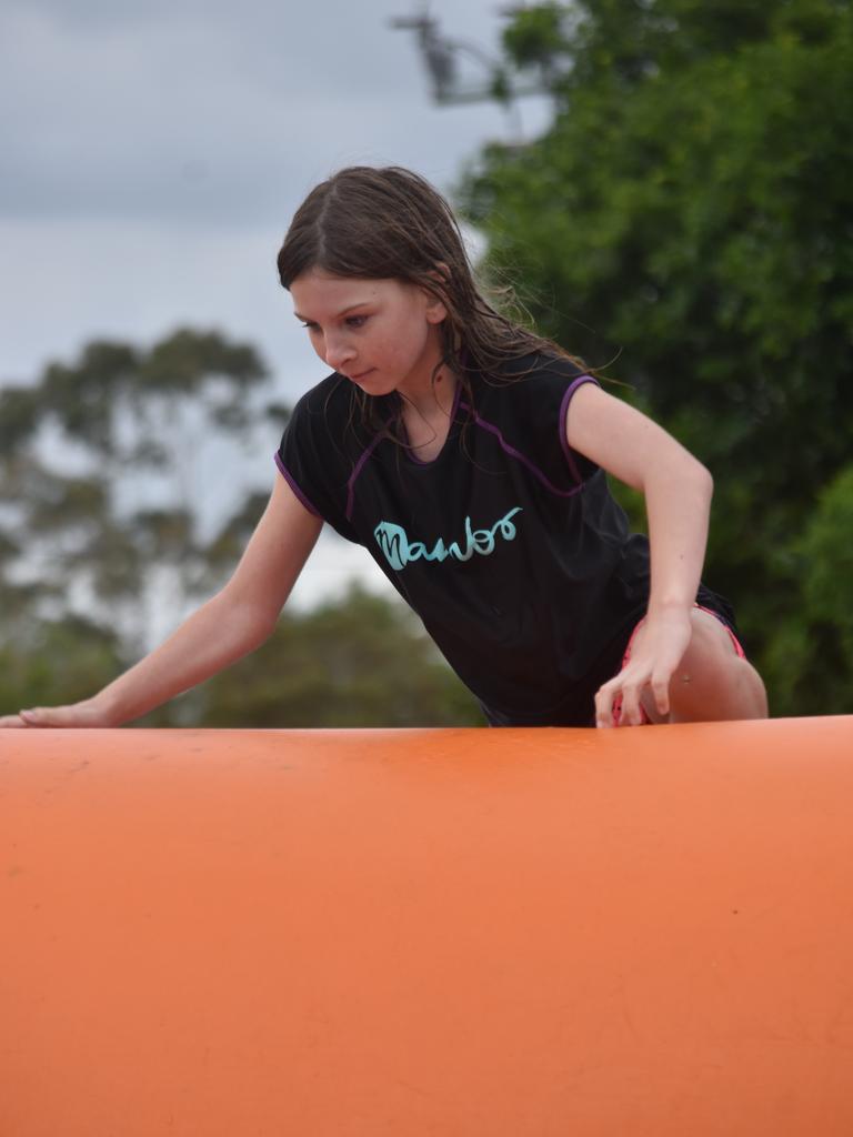 PARTY TIME: There were plenty of splatters and splashes at Dalby's pool party on Saturday afternoon.