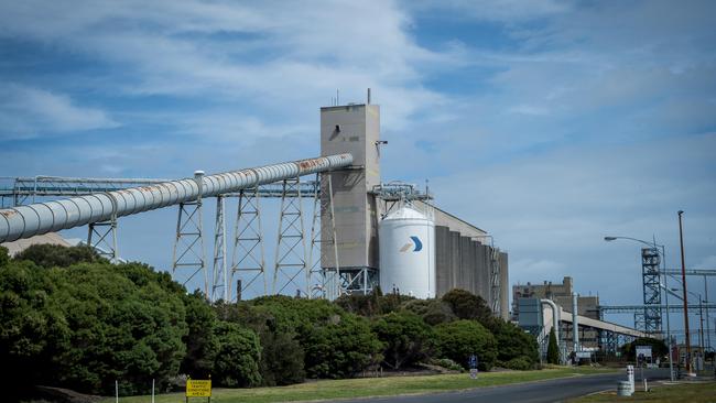 Portland's Alcoa aluminium smelter. Picture: Jake Nowakowski