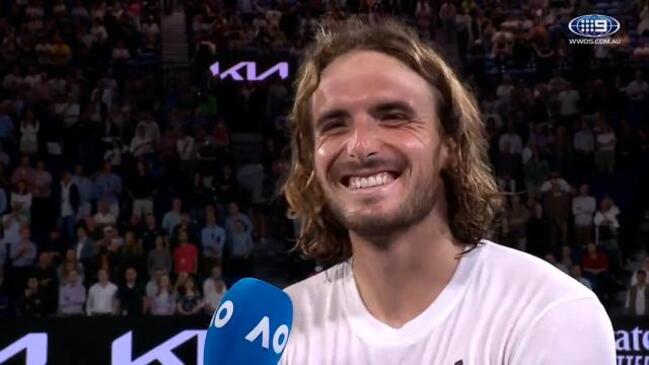 Tsitsipas shoots his shot for Margot Robbie