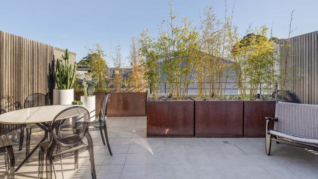 The top floor of this Alexandria townhouse has a large terrace. Picture: realestate.com.au