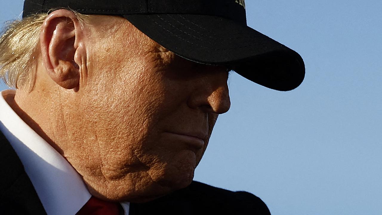 Mr Trump in North Carolina today. Picture: Chip Somodevilla/Getty Images via AFP