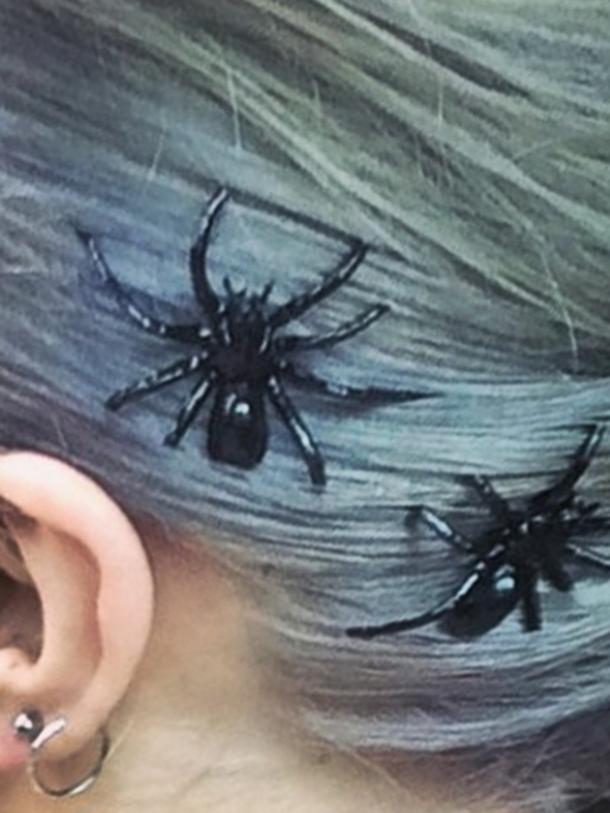 Imogen Anthony’s creepy hair accessories.