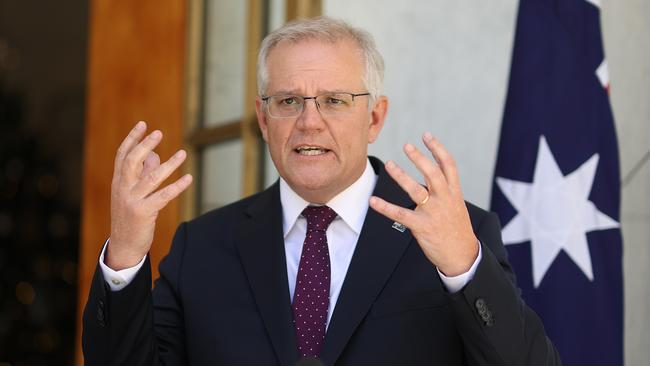 Prime Minister Scott Morrison is calling for a uniform definition of Covid hospitalisations. Picture: NCA NewsWire / Gary Ramage