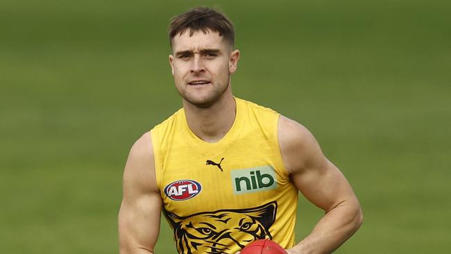 Tiger Jayden Short is now a DEF/MID in KFC SuperCoach. Picture: Darrian Traynor/Getty Images