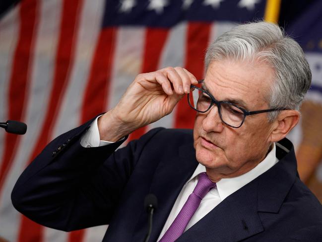 WASHINGTON, DC - SEPTEMBER 20: Federal Reserve Board Chairman Jerome Powell speaks during a news conference after a Federal Open Market Committee meeting on September 20, 2023 at the Federal Reserve in Washington, DC. In the face of slowing inflation and strong consumer spending, the Federal Reserve announced that it will keep the interest rate steady, holding the benchmark borrowing rate to a range of 5.25% to 5.5%.   Chip Somodevilla/Getty Images/AFP (Photo by CHIP SOMODEVILLA / GETTY IMAGES NORTH AMERICA / Getty Images via AFP)