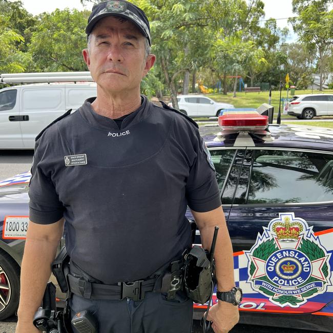 Senior Sergeant Bradyn Murphy, Officer in Charge of the Gold Coast Highway Patrol. Picture: Keith Woods