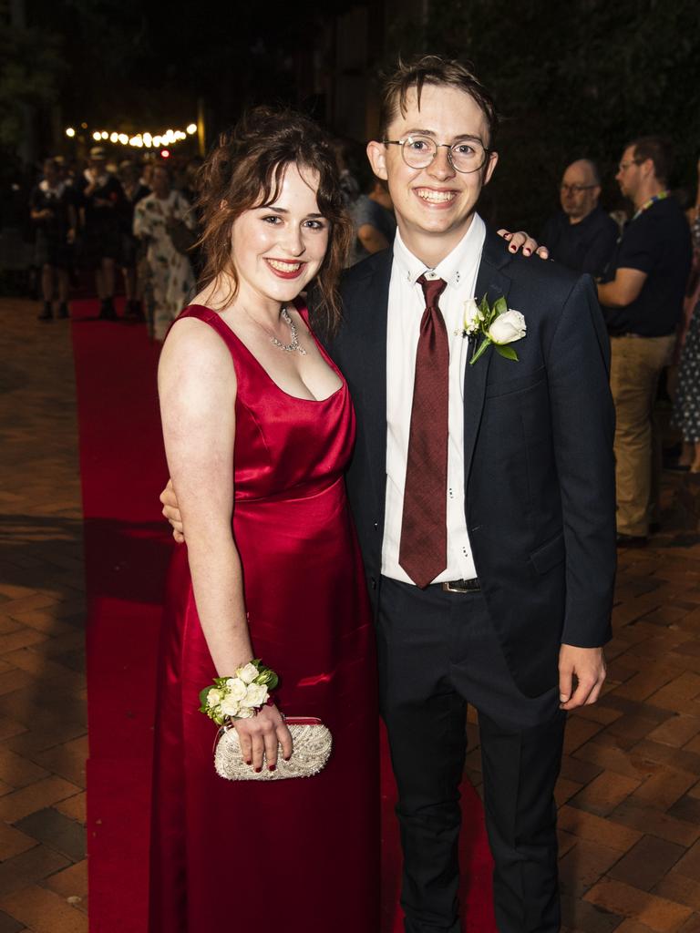 Rose Malone and Lawson Booth at Fairholme College formal, Wednesday, March 29, 2023. Picture: Kevin Farmer