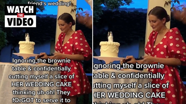 Wedding guest’s mortifying cake ‘mistake’