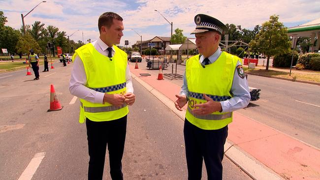Peter Fegan with NSW Police Commissioner Mick Fuller.