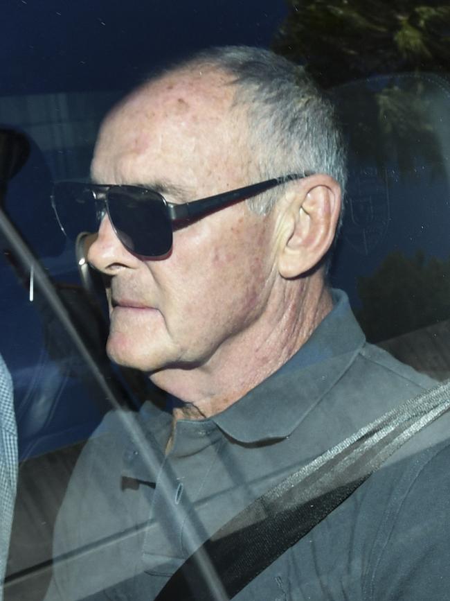 Chris Dawson is seen leaving Silverwater Correctional Complex in Sydney in 2018.