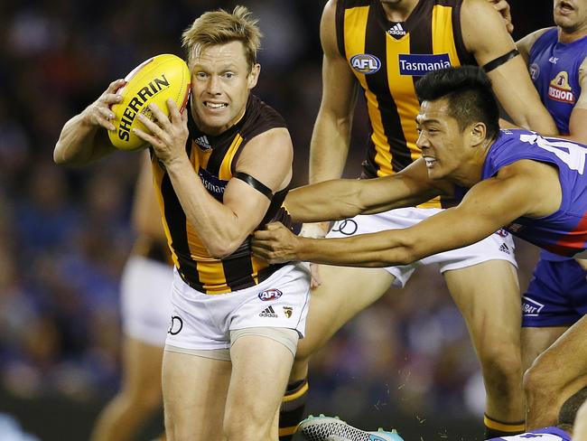 Sam Mitchell has been dominant for Hawthorn in the opening four rounds. Picture: Michael Klein