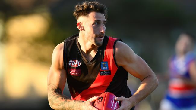 Daniel Guccione in action for Pascoe Vale. Picture: Josh Chadwick