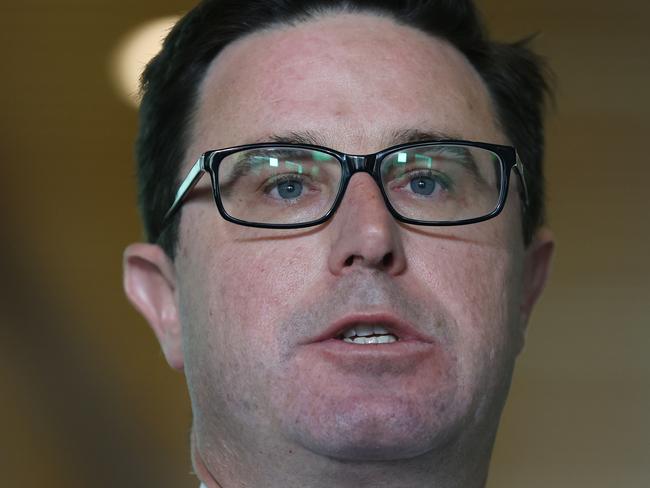 CANBERRA, AUSTRALIA - NewsWire Photos APRIL, 13, 2021:  David Littleproud, Minister for Agriculture, Drought and Emergency Management during a press conference in Parliament House in Canberra. Picture: NCA NewsWire/Gary Ramage