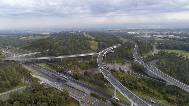 An artist’s impression of what the M12 motorway will look like.