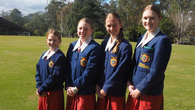 Harriet Smith, Aria Clunes, Kayla Moore and Siena Peters.