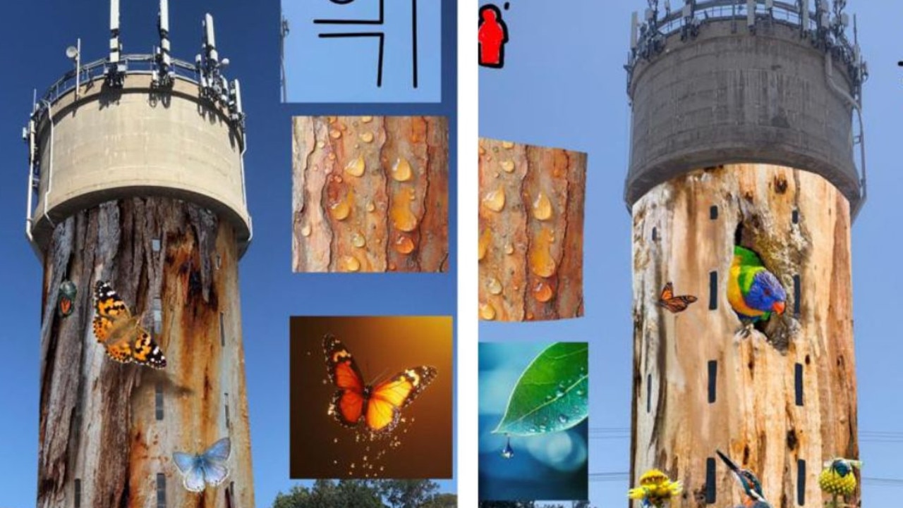 Choose your illusion: Glenside water tower set for art splash