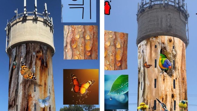 water tower art proposal glenside