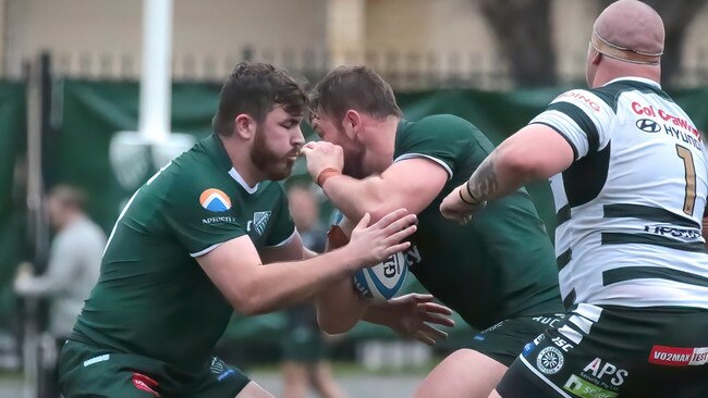 Marcus Cutler during his big day out at Randwick rugby. Pic: Ric Mclallen