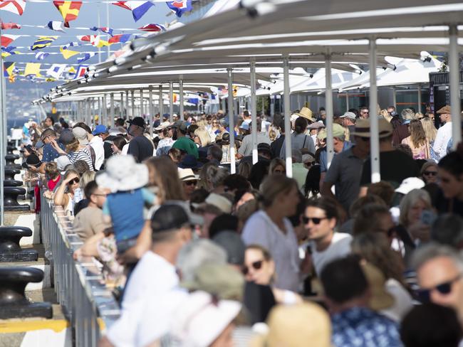 Tens of thousands of people attend the Taste of Tasmania each day during the eight-day event. Picture: LUKE BOWDEN