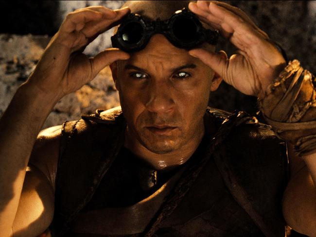 This film image released by Universal Pictures shows Vin Diesel in a scene from "Riddick." (AP Photo/Universal Pictures) Picture: Ap