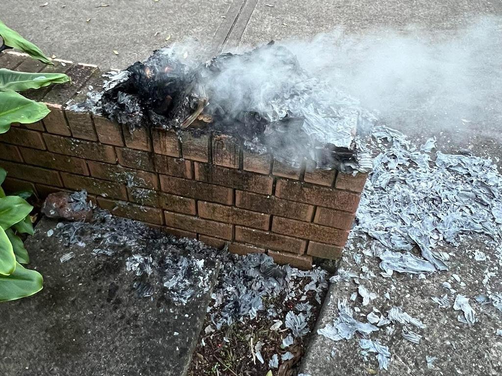 An Inner West suburb has been rocked by mystery arsonists, who are seemingly targeting items left out for free collection . Picture: Facebook