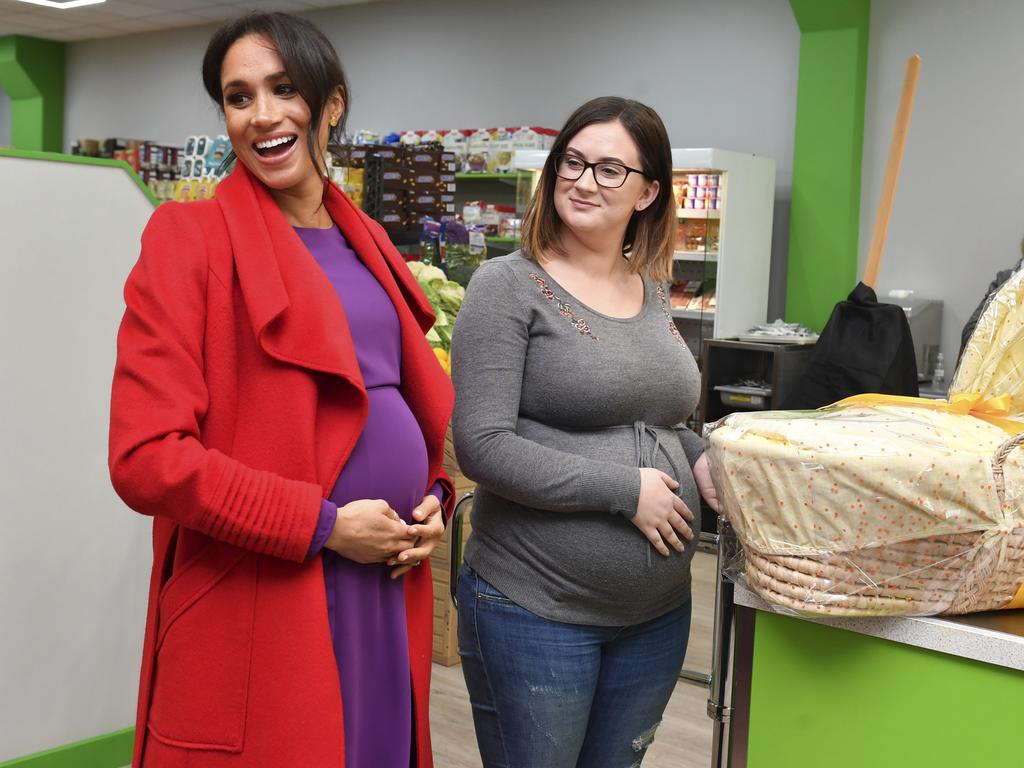 Britain's Meghan, Duchess of Sussex, is due to give birth in late April. Picture: Anthony Devlin/AP