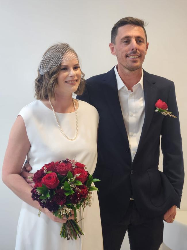 Labor's candidate for Toowoomba North James Green recently got married to his partner Larissa.