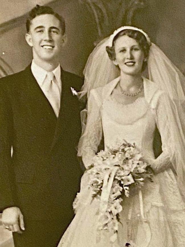 Denis and Lorraine O'Connell on their wedding day.