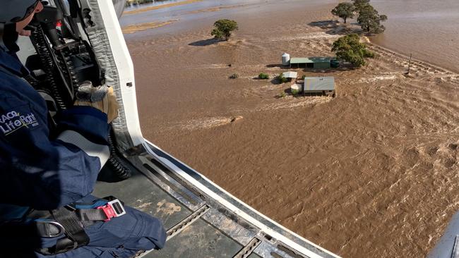 Eugowra was swamped by floods in 2022, leading to the larges helicopter rescue in Australia’s history. Picture: Supplied