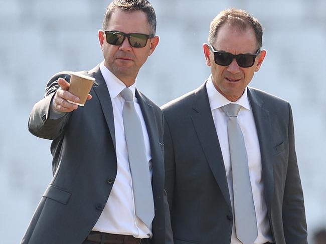 Ricky Ponting is surprised Justin Langer has taken a full-time coaching gig. Picture: Ryan Pierse/Getty Images