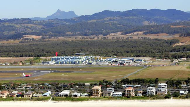 Aerial photos of the southern Gold Coast/Tugun desalination plant. Photo. supplied.