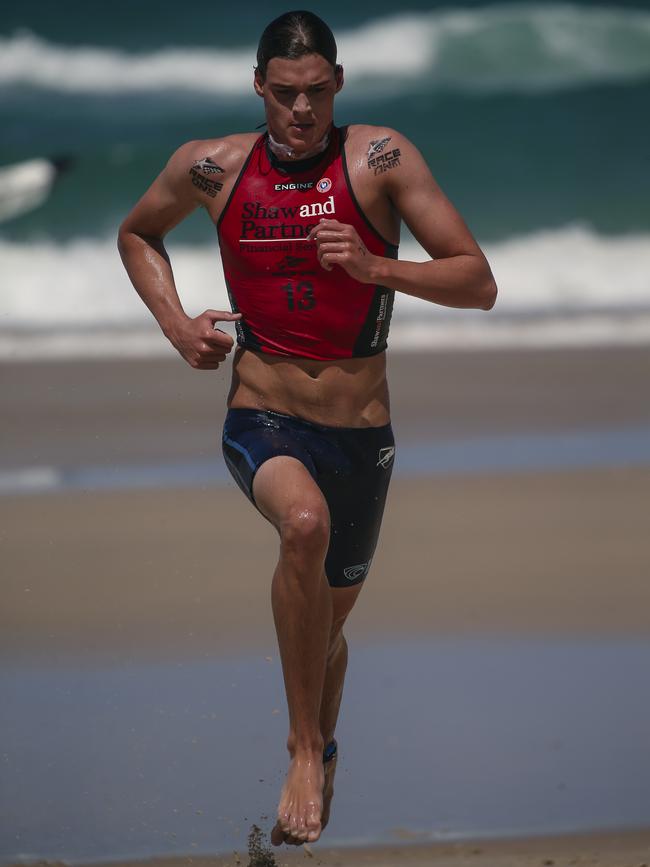 Ethan Callaghan on Day 1 of the Shaw and Partners Iron Man /Woman Series at North Burleigh. Picture: Glenn Campbell