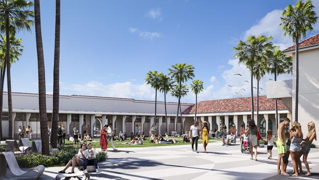 Flickerfest is held annually at the Bondi Pavilion. The renovated pavilion no longer has an in-built amphitheatre. Image: Waverley Council.