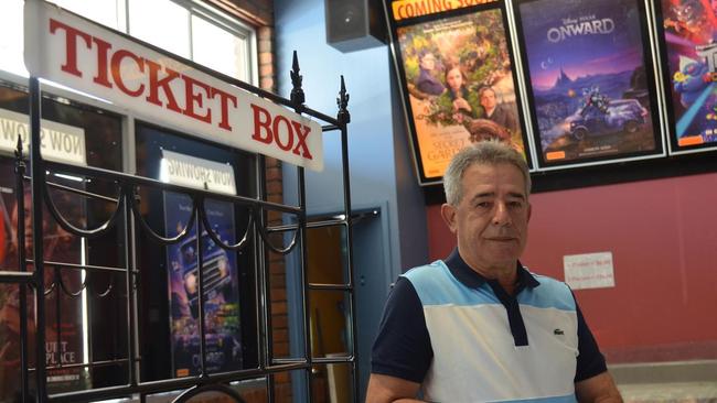 SHUT UP SHOP: Warwick Twin Cinema owner Michel Kairouz struggling to stay afloat amid coronavirus pandemic.