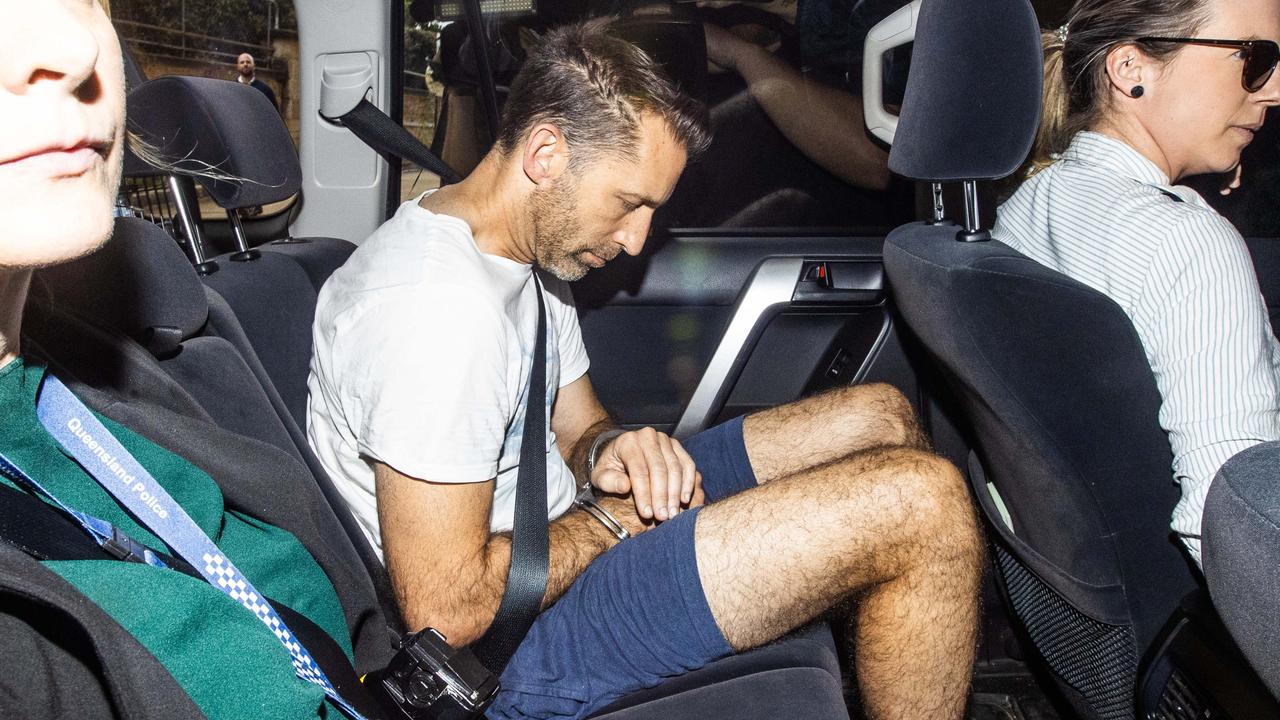 Robert Crawford arrives at Ipswich Police Station. Picture: Nigel Hallett