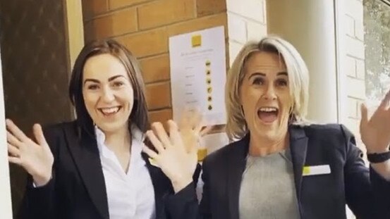 Ray White agents have swapped handshakes for jazz hands. Picture: Supplied.