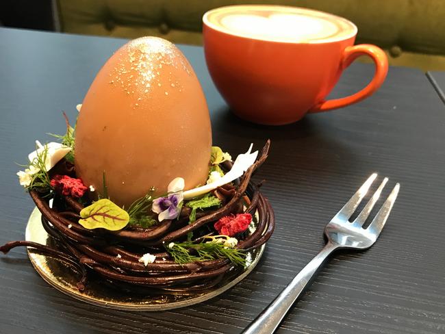 Golden Hen's Egg at Koi Dessert Bar. Picture: Jenifer Jagielski