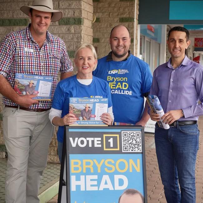 Mr Head, 26 (left) ran for the seat following former Callide MP, Colin Boyce resigning to successfully move across to federal politics in the seat of Flynn. Picture: Supplied