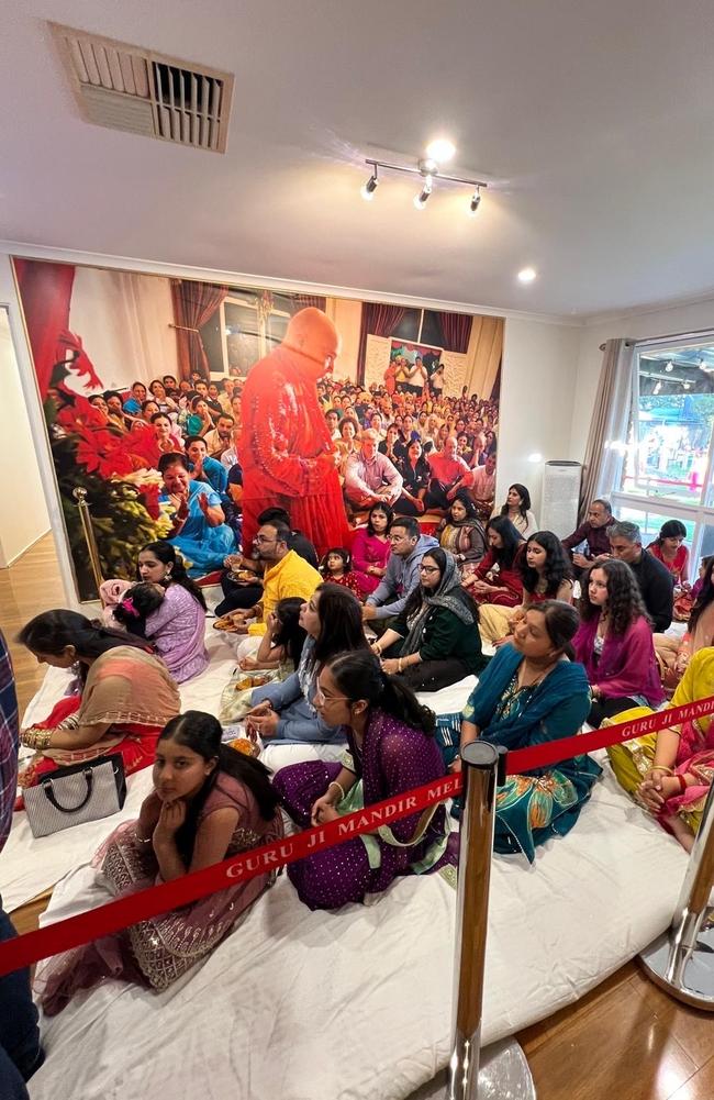 Thousands of devotees gathered at the temple one day before the fire for new year prayers and celebration. Picture: Supplied