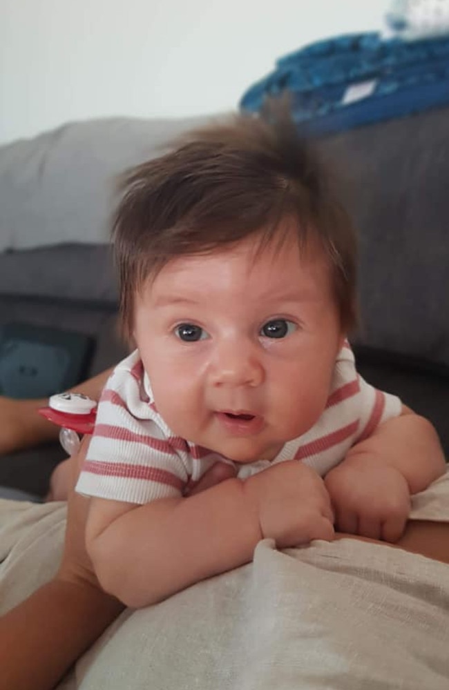 Finnick James Read was born to Kendall and Brett Read on December 8, 2021 coming in at 2540g. Finnick loves poking out his tongue and feeling the nice summer breeze in his fresh locks. Picture: Kendall Read DMBD21