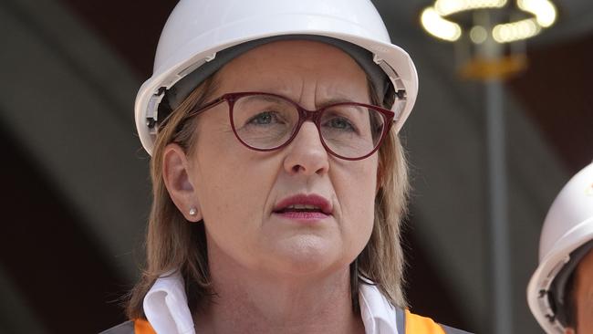 MELBOURNE, AUSTRALIA - NewsWire Photos - 09 FEBRUARY, 2025:  Victorian Premier Jacinta Allan and Minister for TransportInfrastructure to make an announcement at Arden train station the morning after the state by elections.  Picture: NewsWire / Valeriu Campan