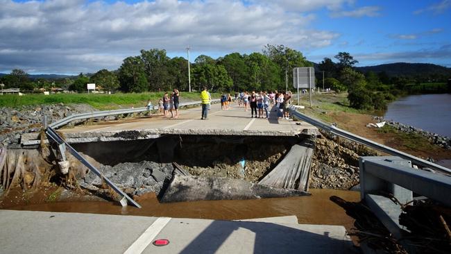 The damage done to the John Muntz Bridge. Photo Genevieve Faulkner