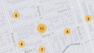 Police recorded 19 offences in a two-block stretch of George Street, bounded by Burrum and Branyan Streets, in the past six months.