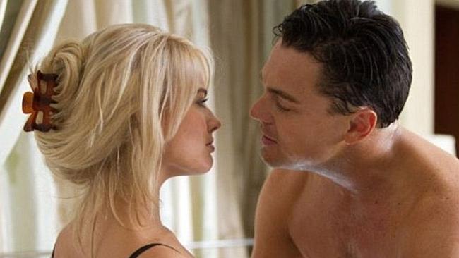 Australian actor Margot Robbie also filmed a steamy sex scene with DiCaprio in "The Wolf of Wall Street." 