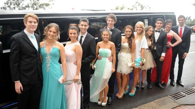 St Patrick’s College, Campbelltown year 12 students celebrating their formal in Wollongong in 2012.