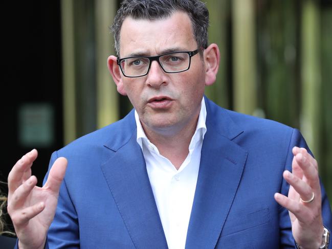 Victorian Premier Daniel Andrews is seen during a press conference in Melbourne, Tuesday, November 27. 2018. Victorian Premier Daniel Andrews unveils cabinet members of his new-look ministry as the re-elected Labor government readies for its next term in office. (AAP Image/David Crosling) NO ARCHIVING