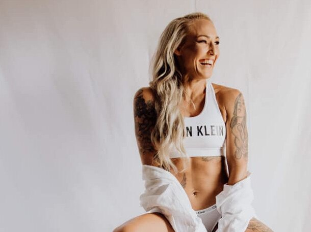 Maddie Mortimer has opened up about her battle with eating disorders and addiction and how she went from rockbottom to running a successful fitness business. Picture: Contributed